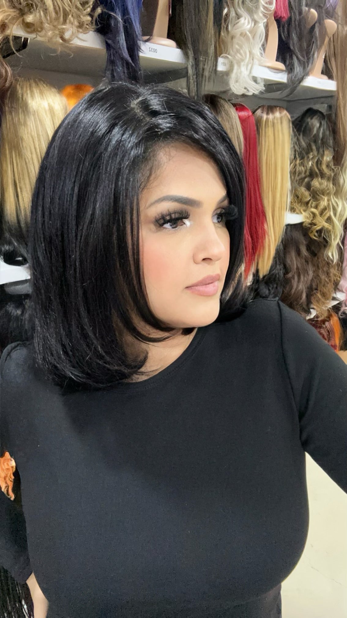 #73 Lori - 13x4 Free Part Lace Front Wig - Color Dark Brown
