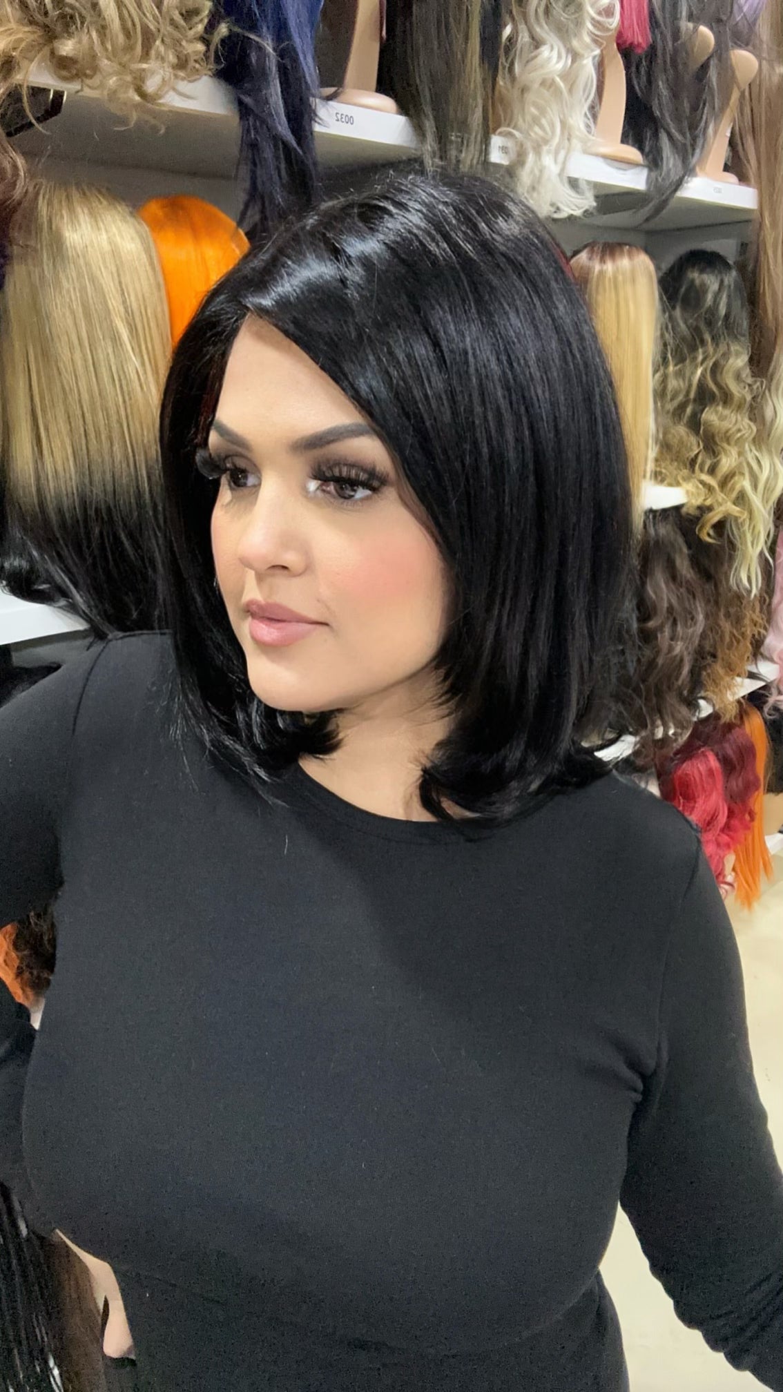 #73 Lori - 13x4 Free Part Lace Front Wig - Color Dark Brown