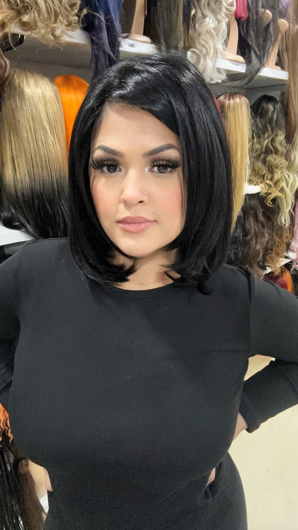 #73 Lori - 13x4 Free Part Lace Front Wig - Color Dark Brown
