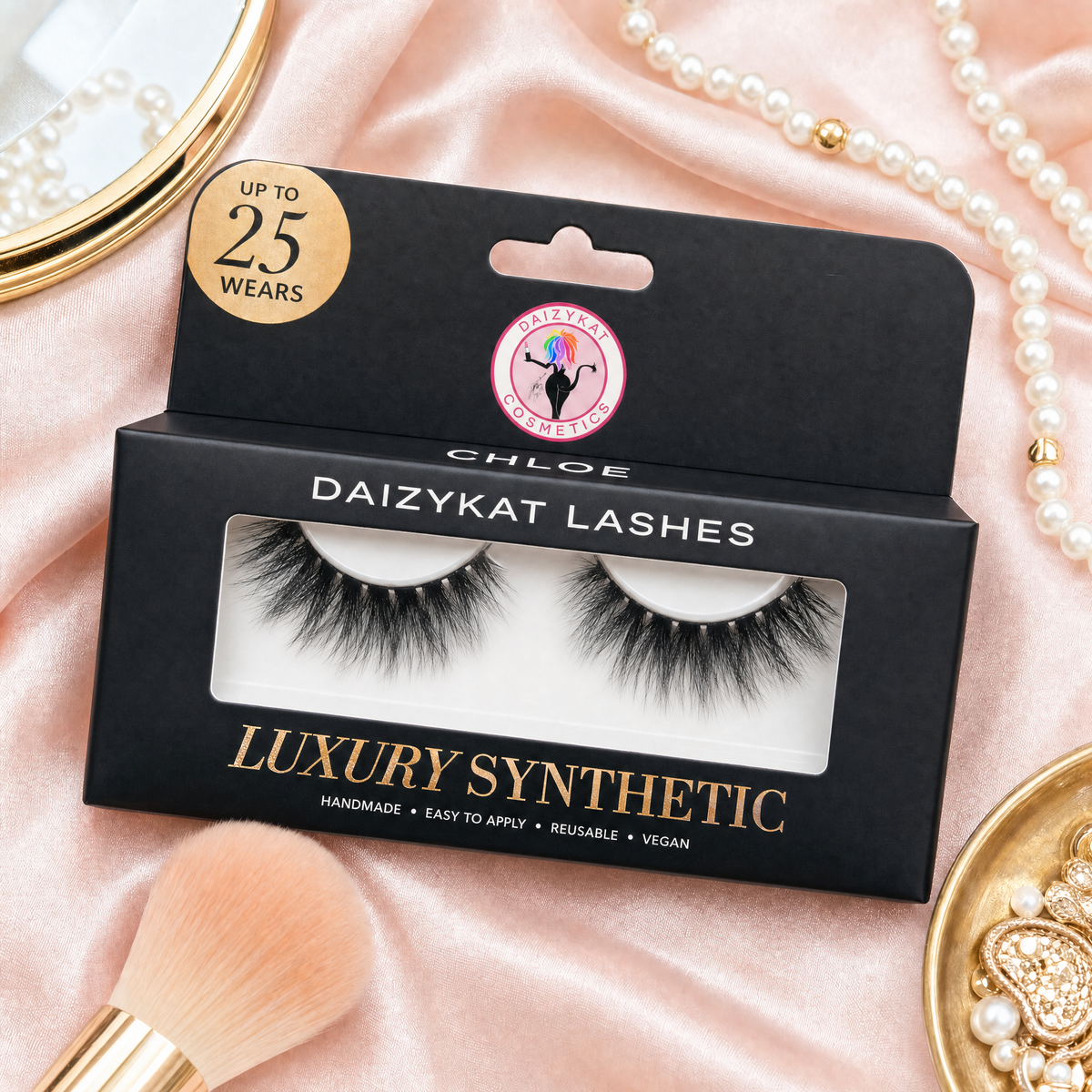 Chloe - 4D Luxury Synthetic Easy To Apply Hand Made Lashes