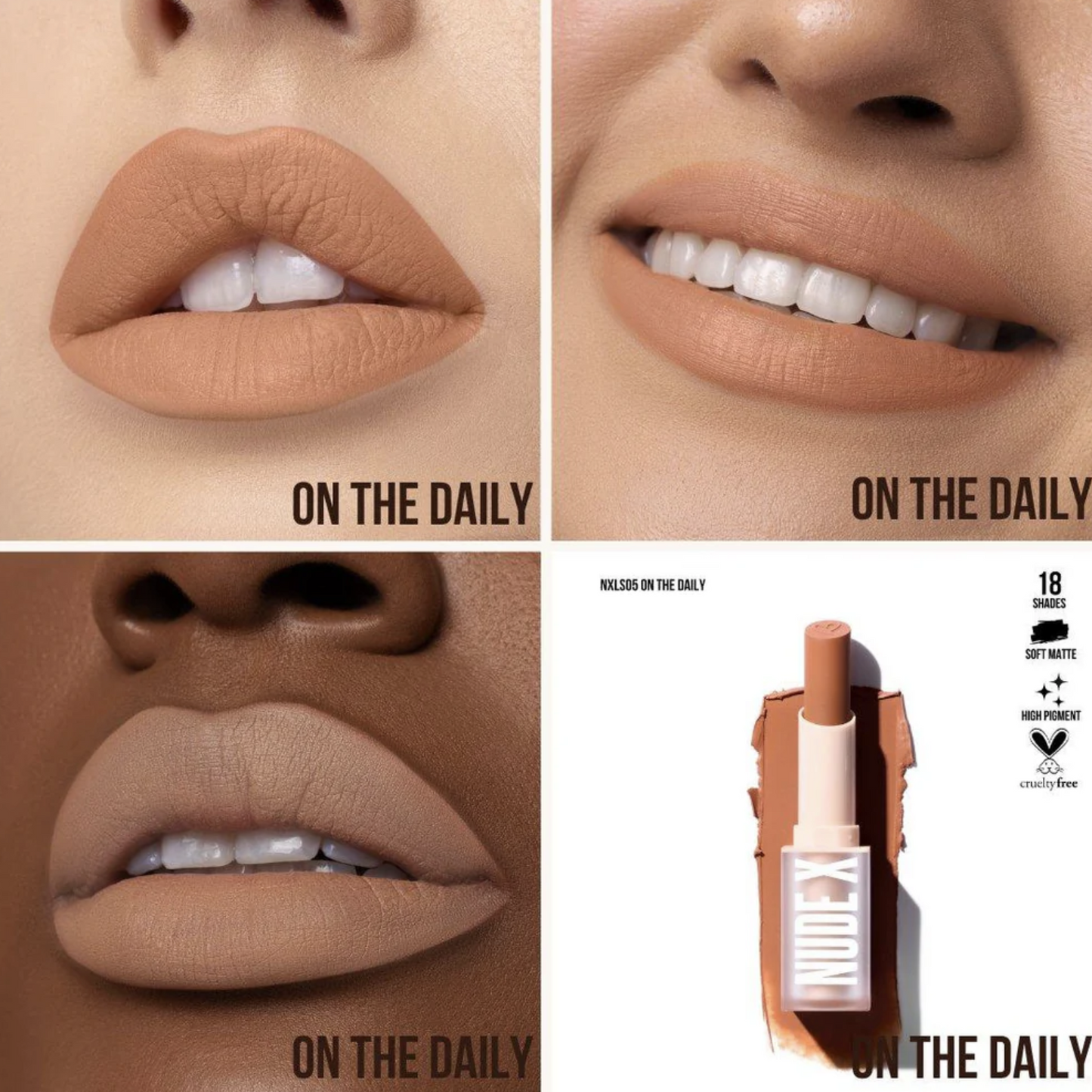 115 BIN - Nude X Soft Matte Lipstick - ON THE DAILY