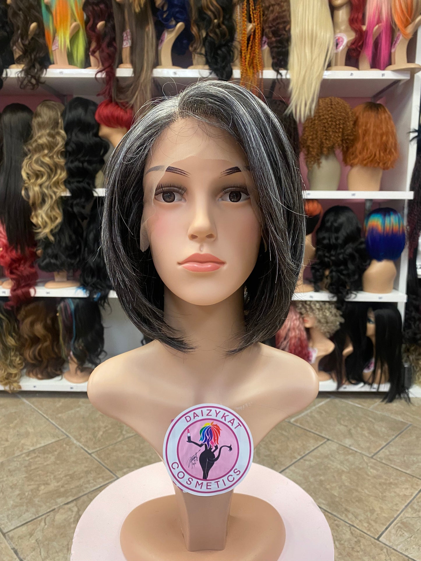 #5 RACHEL - 13x4 Free Part Lace Front Wig - Color Salt and Pepper