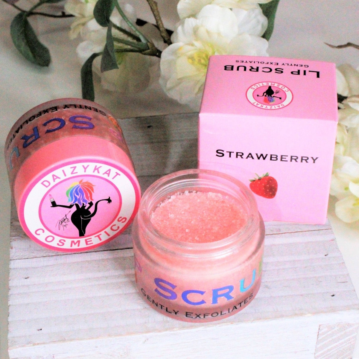 Strawberry Lip Scrub - The Pink Makeup Box
