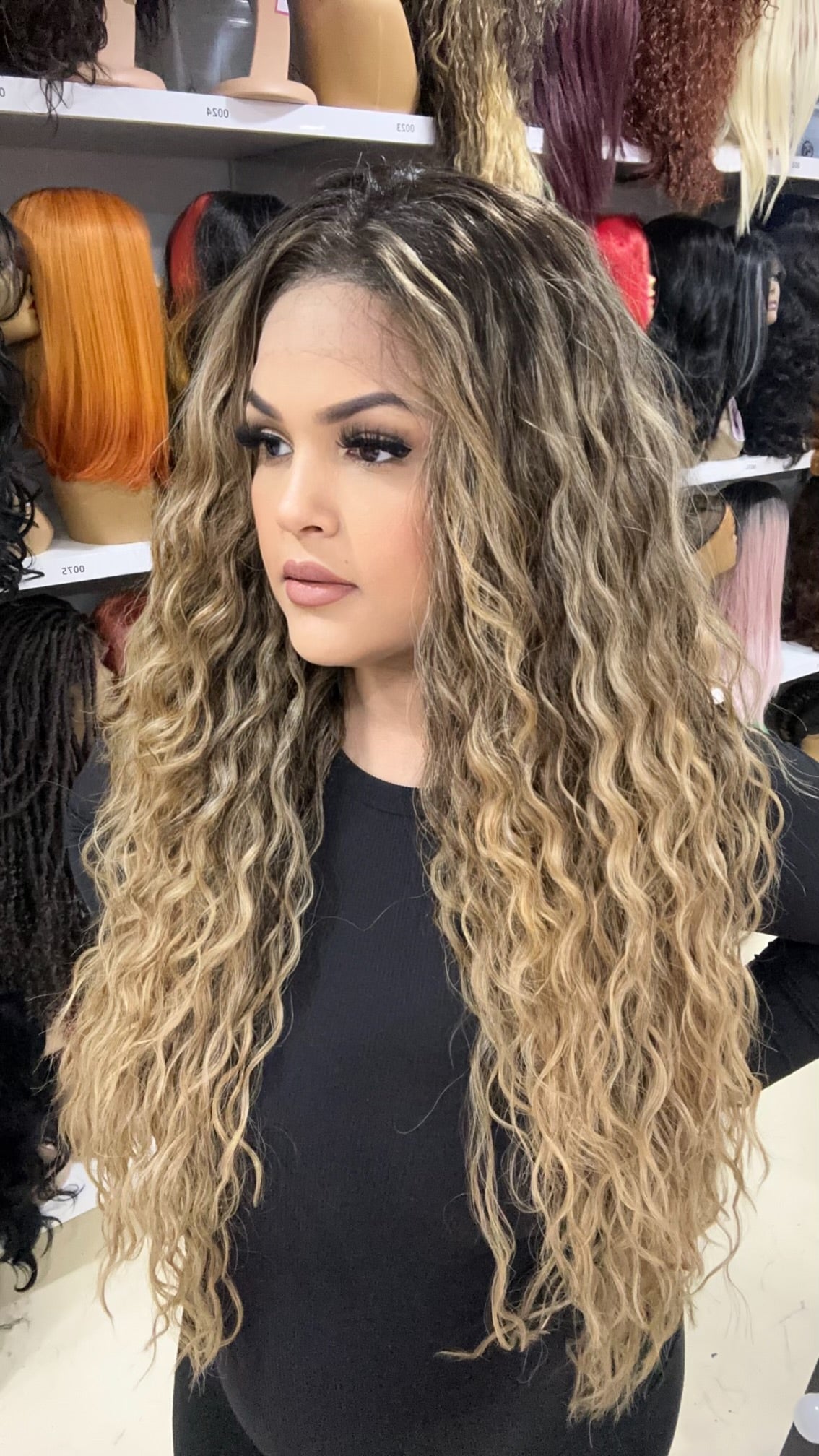 Erica - 13x4 Free Part Lace Front Wig - Honey 30in - The Pink Makeup Box