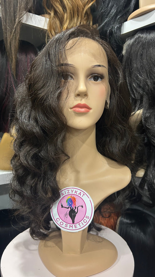 #114 April - 13x7 HD Full Lace Front Free Parting Wig - Brown 20in - The Pink Makeup Box