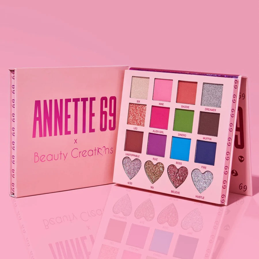 Annette69 Eyeshadow Palette - The Pink Makeup Box