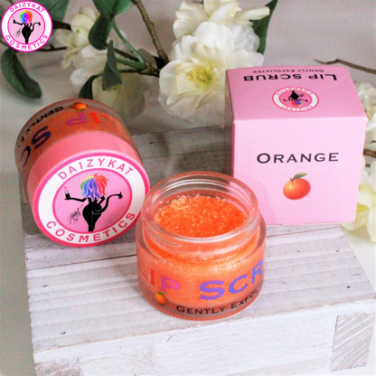 Orange Lip Scrub - The Pink Makeup Box