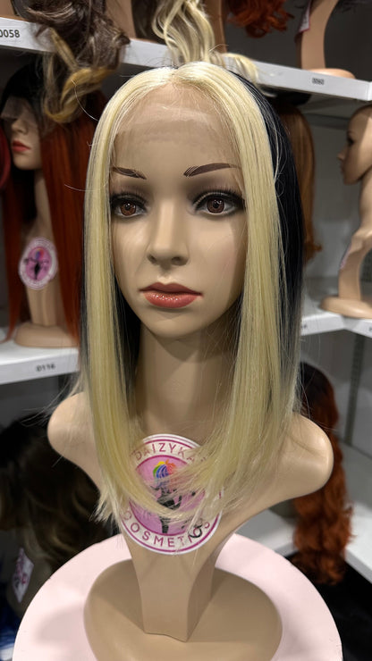 #122 Jazelle - Middle Parting Lace Front Wig - Color 1B/30