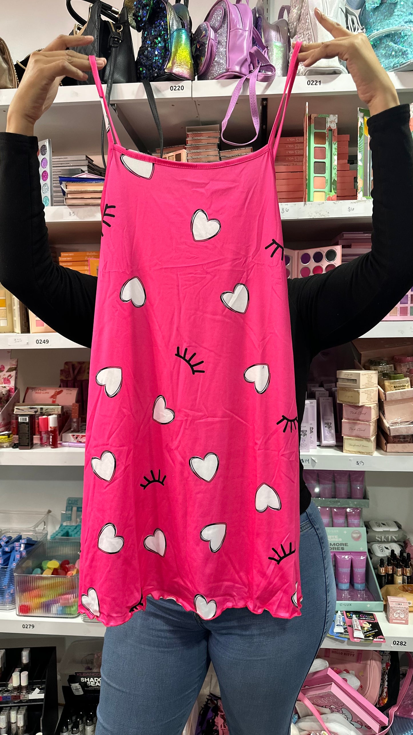 PINK HEART DRESS (LARGE)