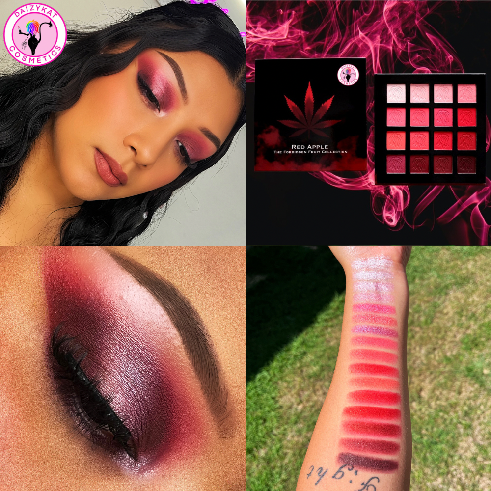 RED APPLE EYESHADOW PALETTE - All The Reds You Need!! - The Pink Makeup Box