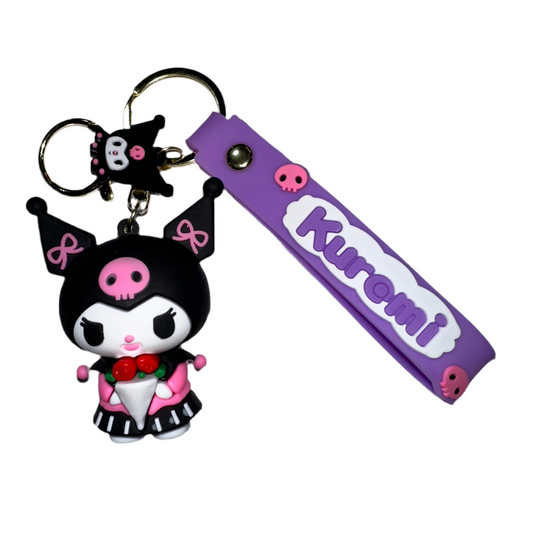 Kuromi Flower Key Chain