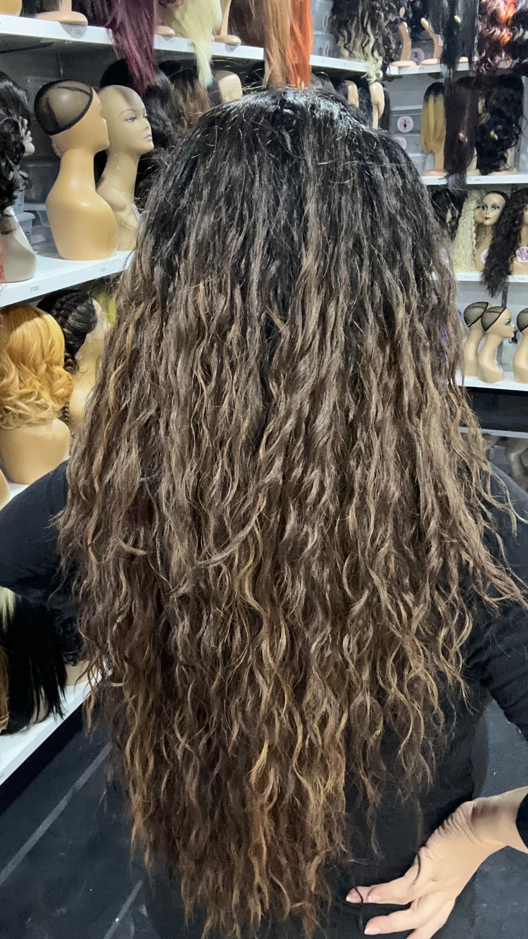 Erica - 13x4 Free Part Lace Front Wig - Color Brown 30in - The Pink Makeup Box