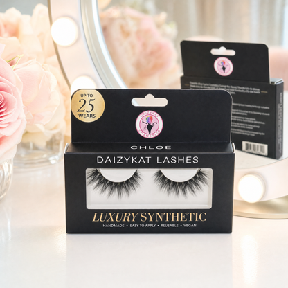 Chloe - 4D Luxury Synthetic Easy To Apply Hand Made Lashes