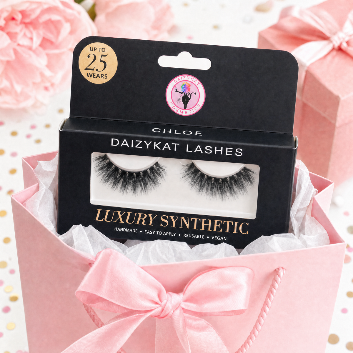 Chloe - 4D Luxury Synthetic Easy To Apply Hand Made Lashes