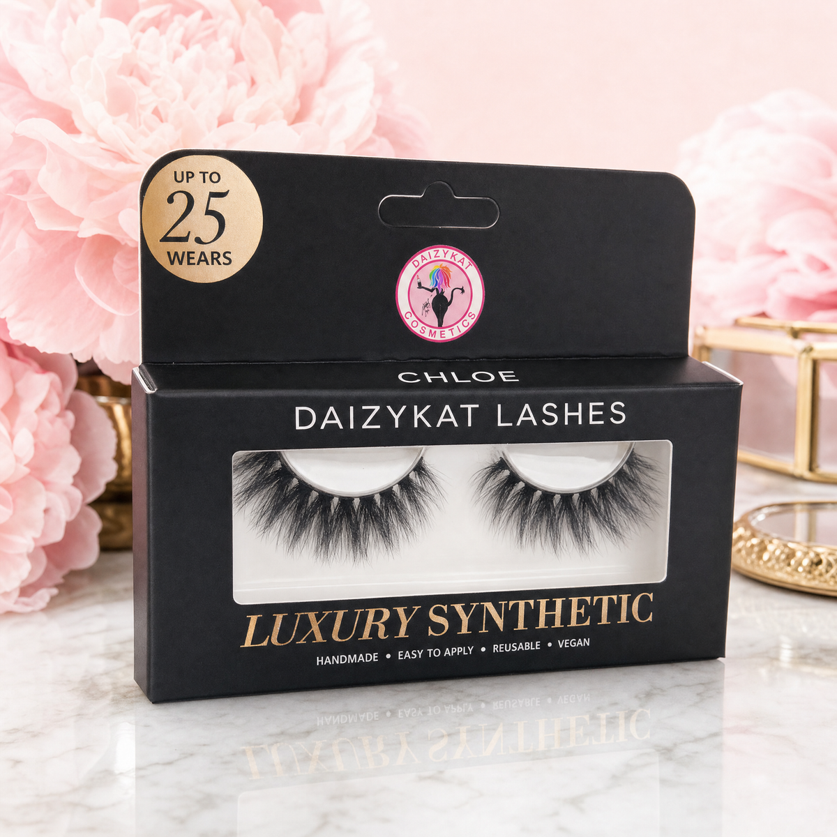 Chloe - 4D Luxury Synthetic Easy To Apply Hand Made Lashes