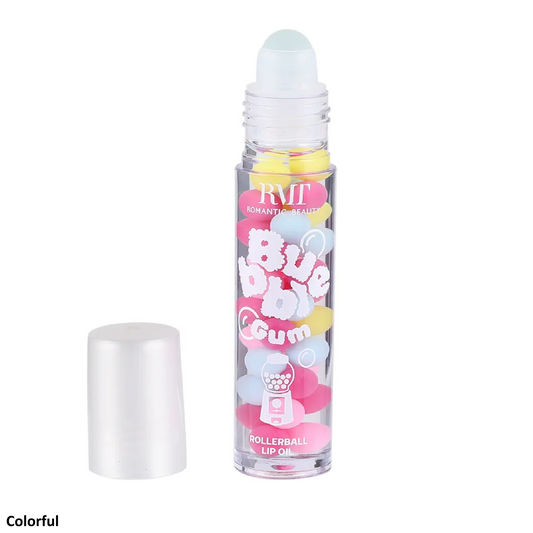 Bubble Gum Rollerball Lip Oil - Colorful