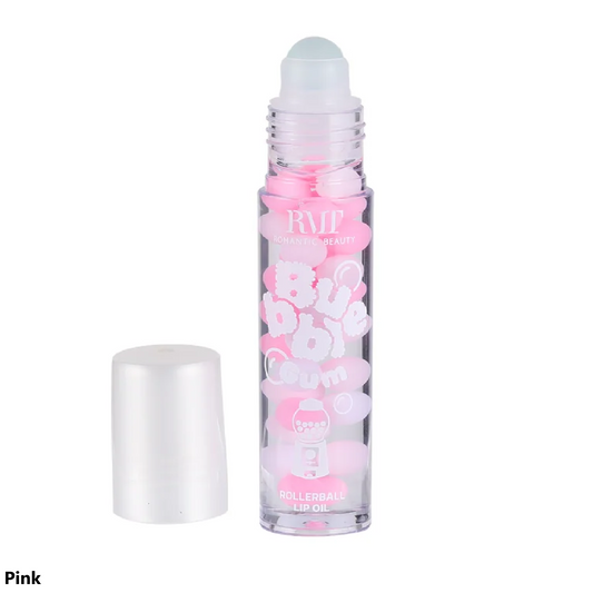 Bubble Gum Rollerball Lip Oil - Pink