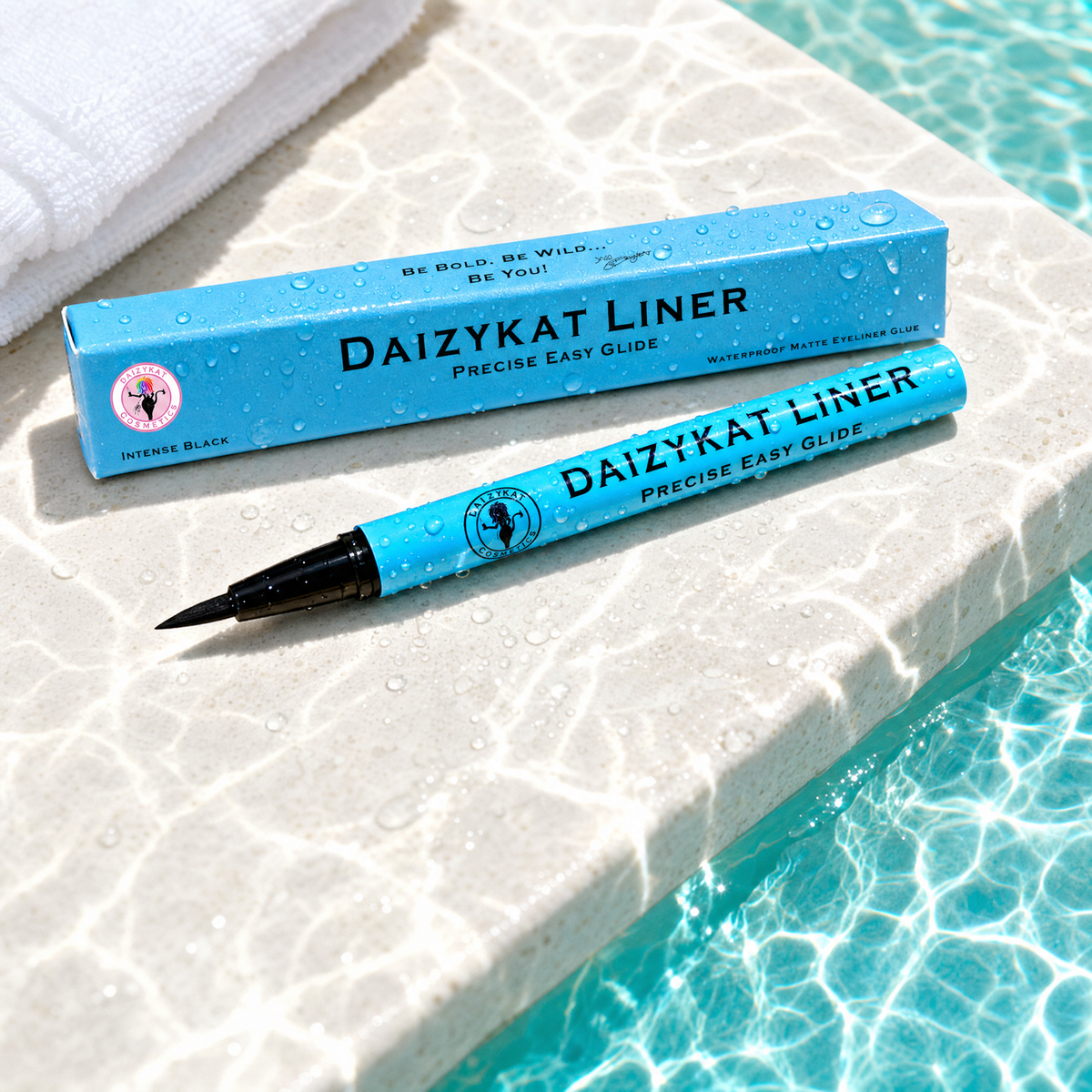 210 BIN - Waterproof Matte Intense Black Eyeliner Glue (Blue Packaging)