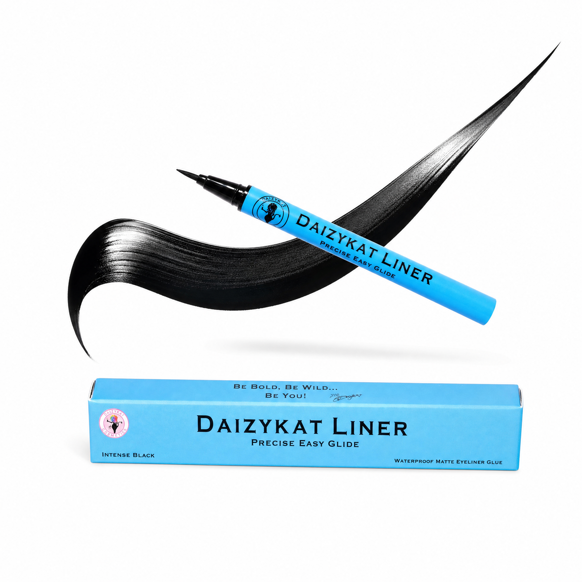 210 BIN - Waterproof Matte Intense Black Eyeliner Glue (Blue Packaging)