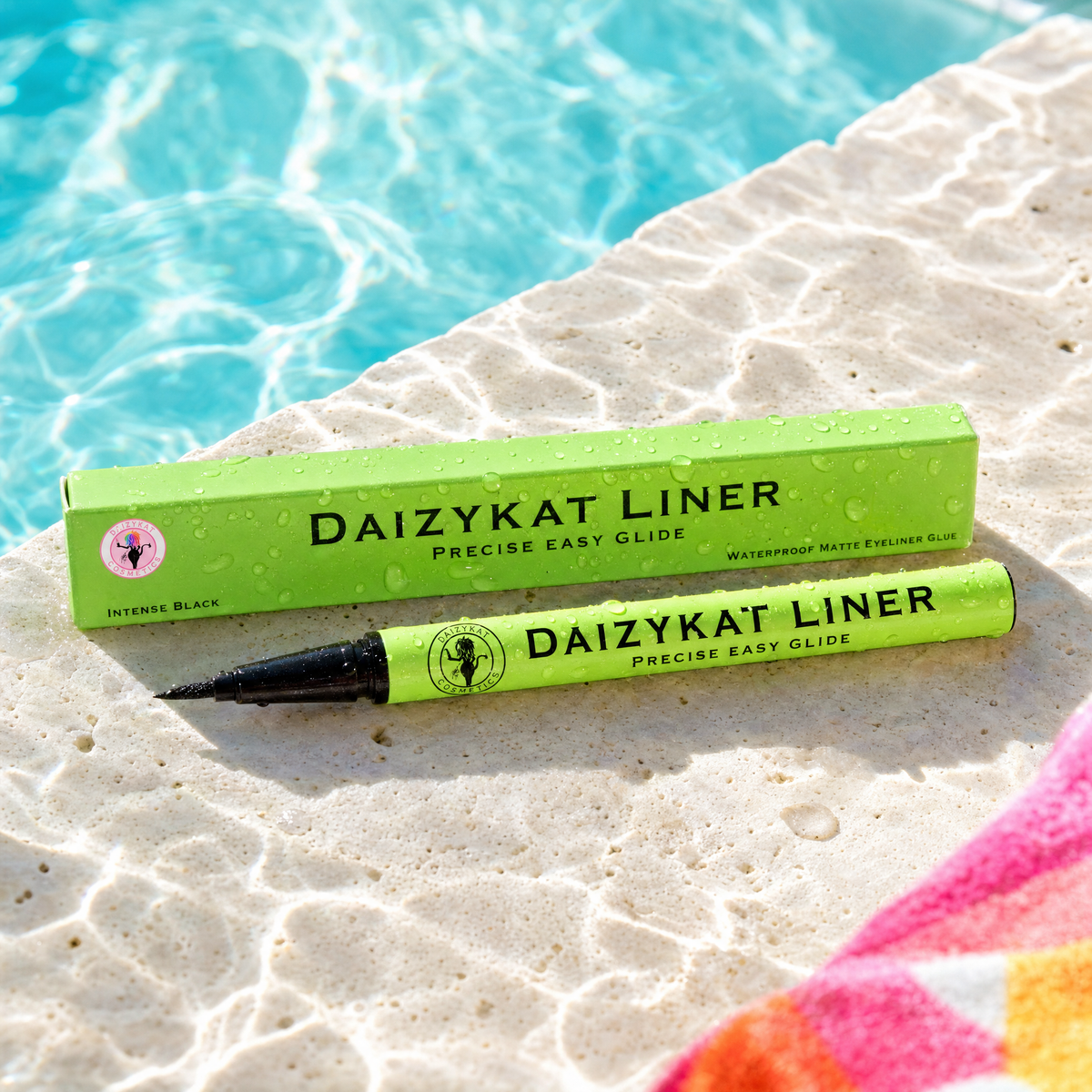 213 BIN - Waterproof Matte Intense Black Eyeliner Glue (Green Packaging)