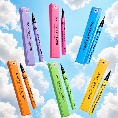 Waterproof Semi Gloss Intense Black Eyeliner (Yellow Packaging)