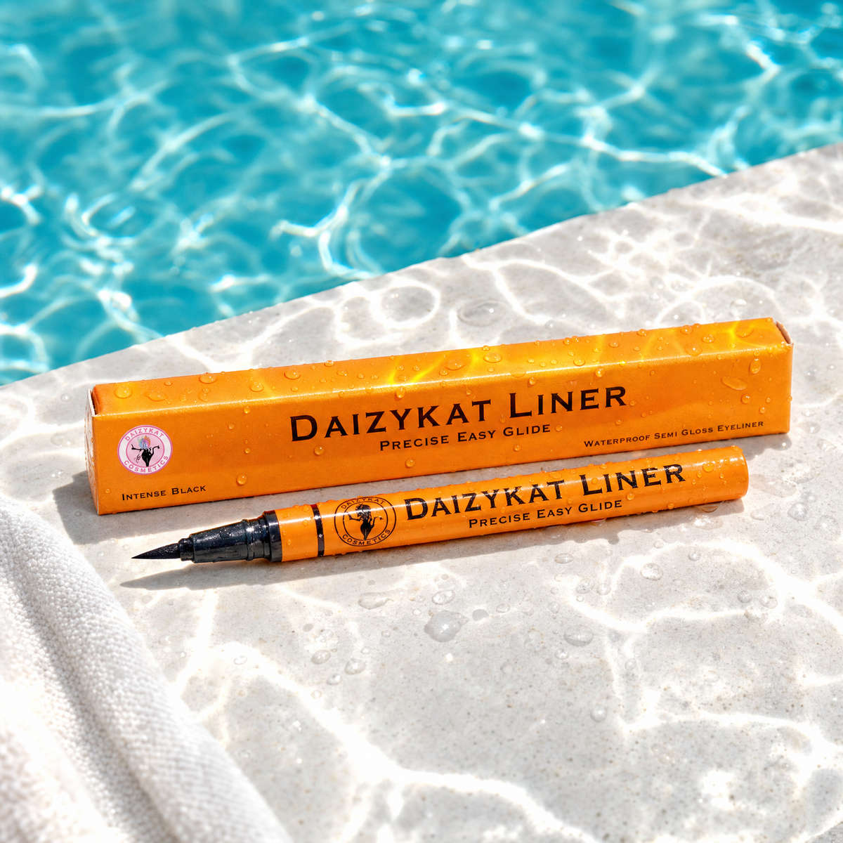 211 BIN - Waterproof Semi Gloss Intense Black Eyeliner (Orange Packaging)