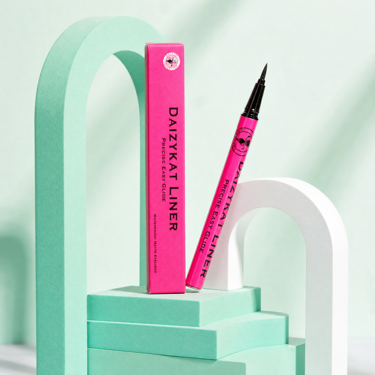 209 BIN -Waterproof Matte Intense Black Eyeliner (Pink Packaging)