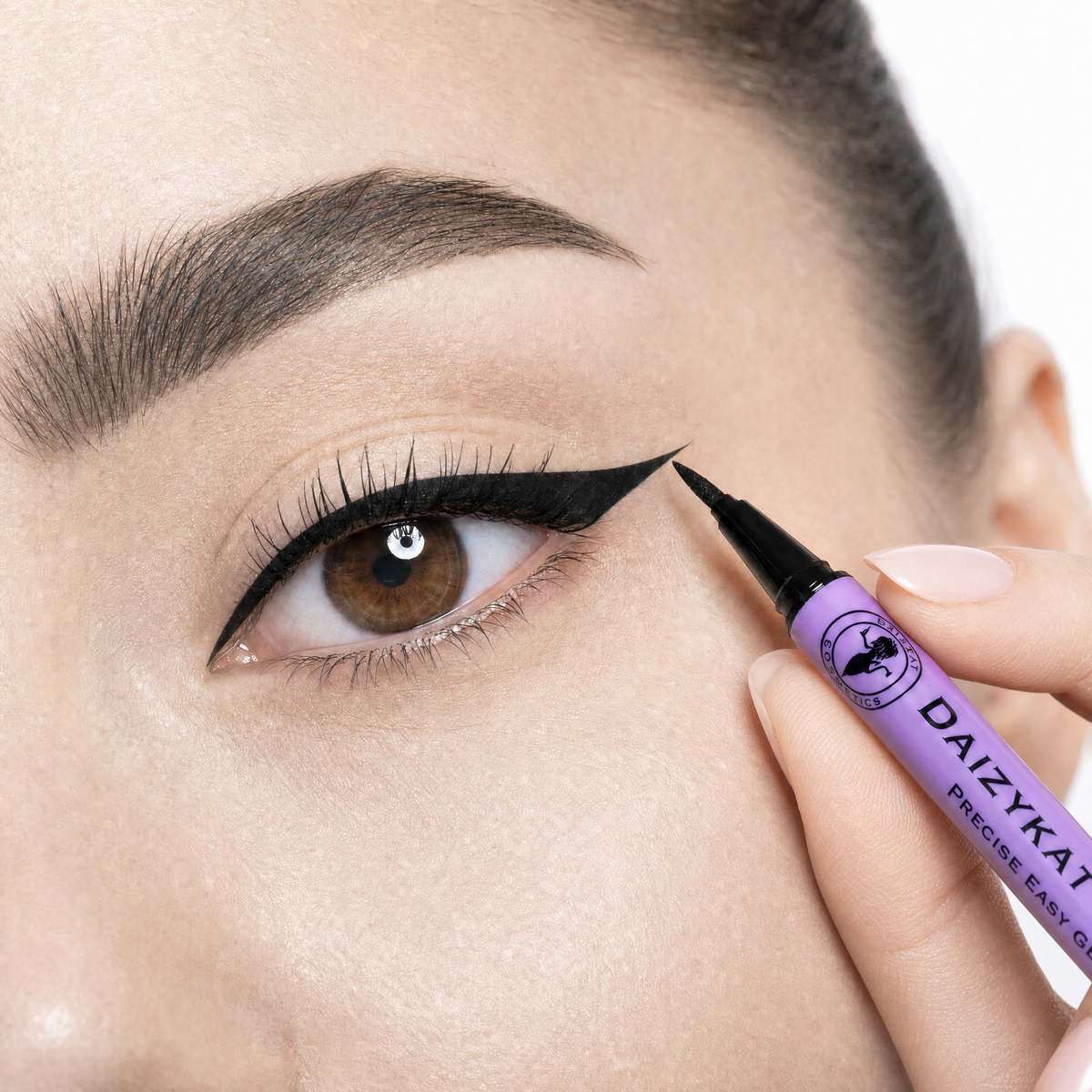 208 BIN - Waterproof Matte Intense Black Eyeliner (Purple Packaging)