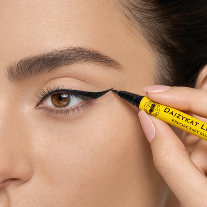 Waterproof Semi Gloss Intense Black Eyeliner (Yellow Packaging)