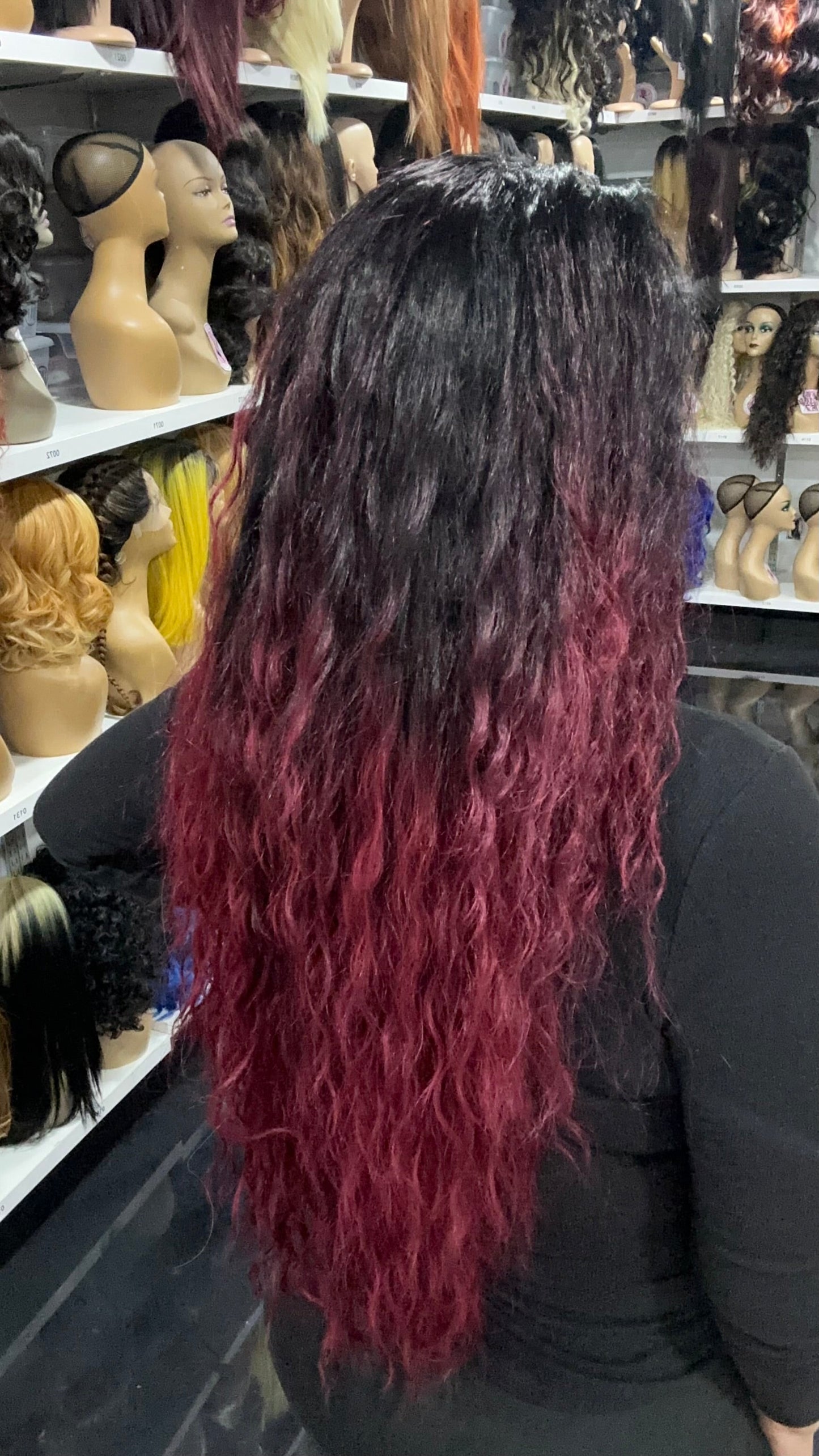 Erica - 13x4 Free Part Lace Front Wig - Color BUG 30in - The Pink Makeup Box