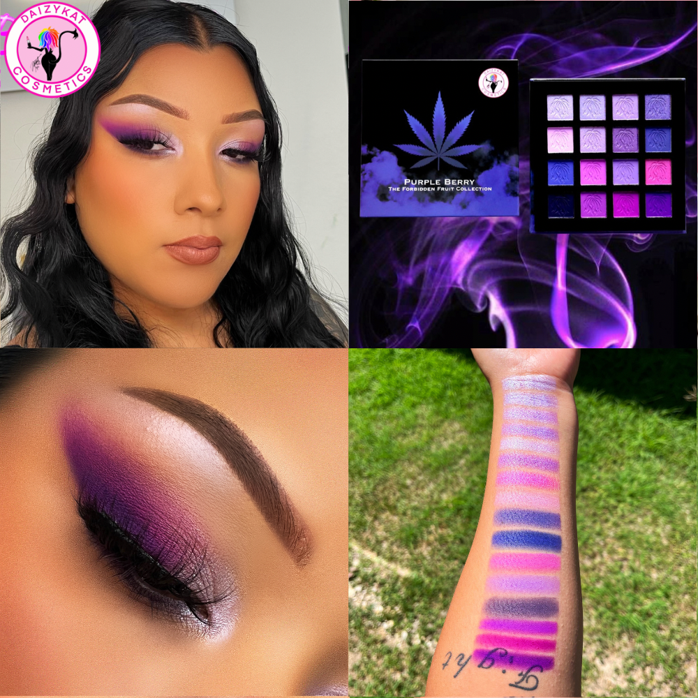 PURPLE BERRY EYESHADOW PALETTE - All The Purples You Need!! - The Pink Makeup Box