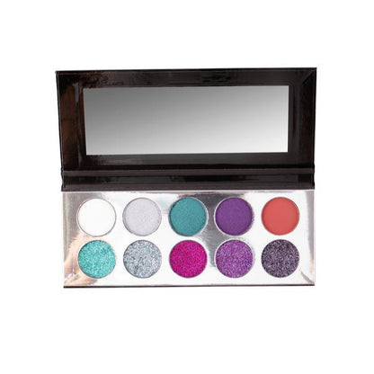 Glitter Silver Eyeshadow Palette - The Pink Makeup Box