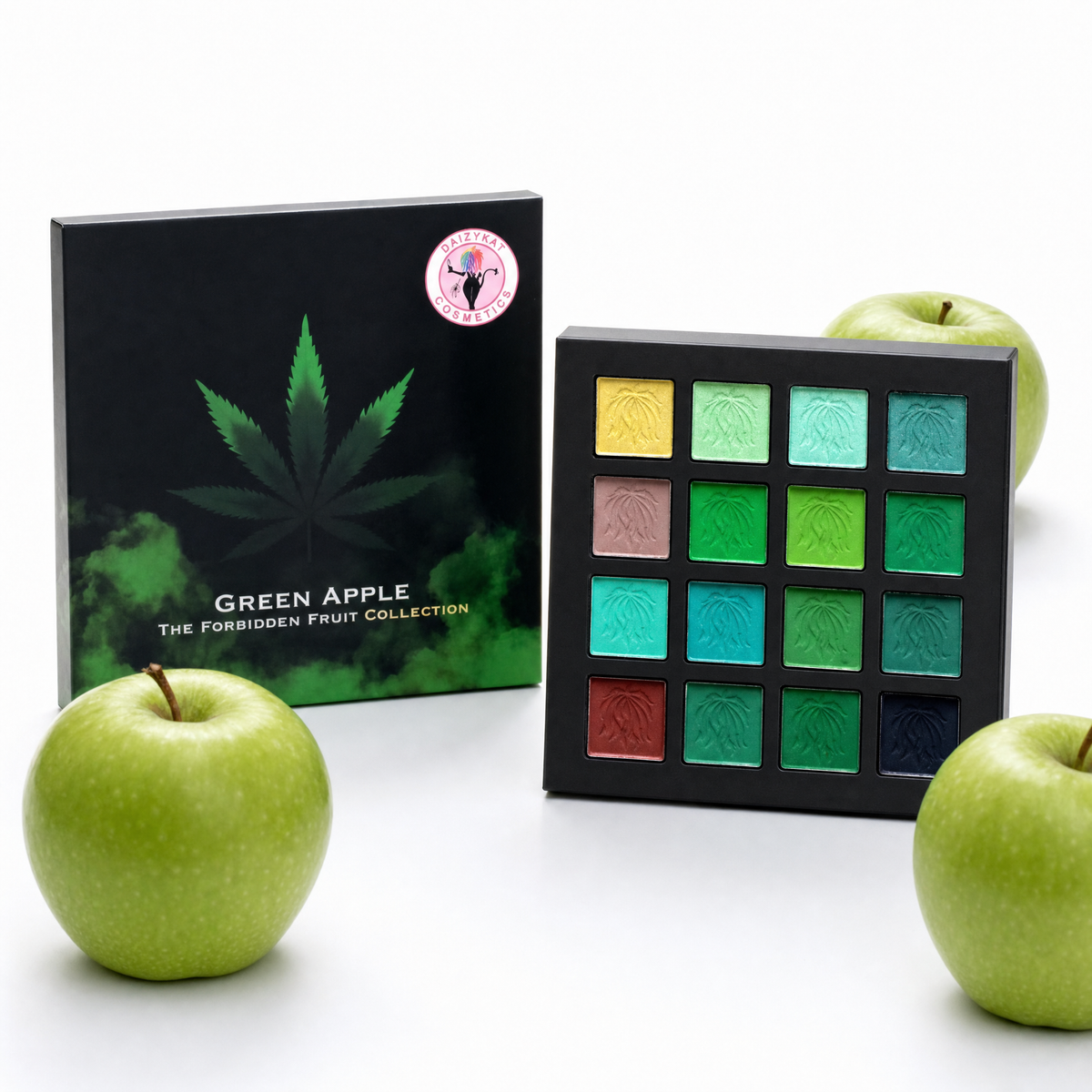 37 BIN - GREEN APPLE EYESHADOW PALETTE - All The Greens You'll Ever Need!