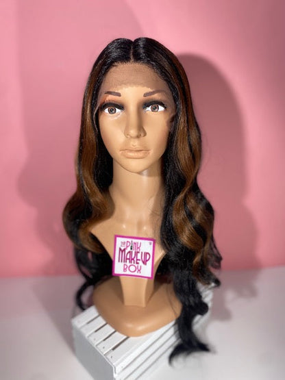 16 - FREE PARTING DEEP LACEFRONT WIG 24" LONG - The Pink Makeup Box