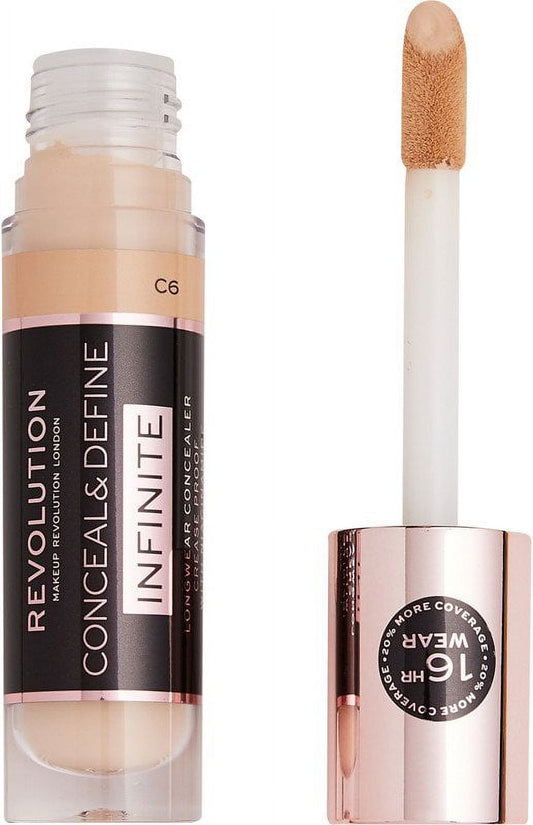 Makeup Revolution Beauty Conceal & Define Infinite Concealer XL, C6