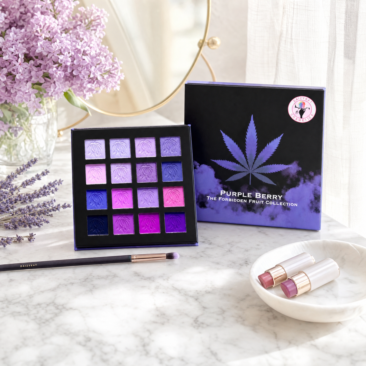 83 BIN - PURPLE BERRY EYESHADOW PALETTE - All The Purples You Need!!