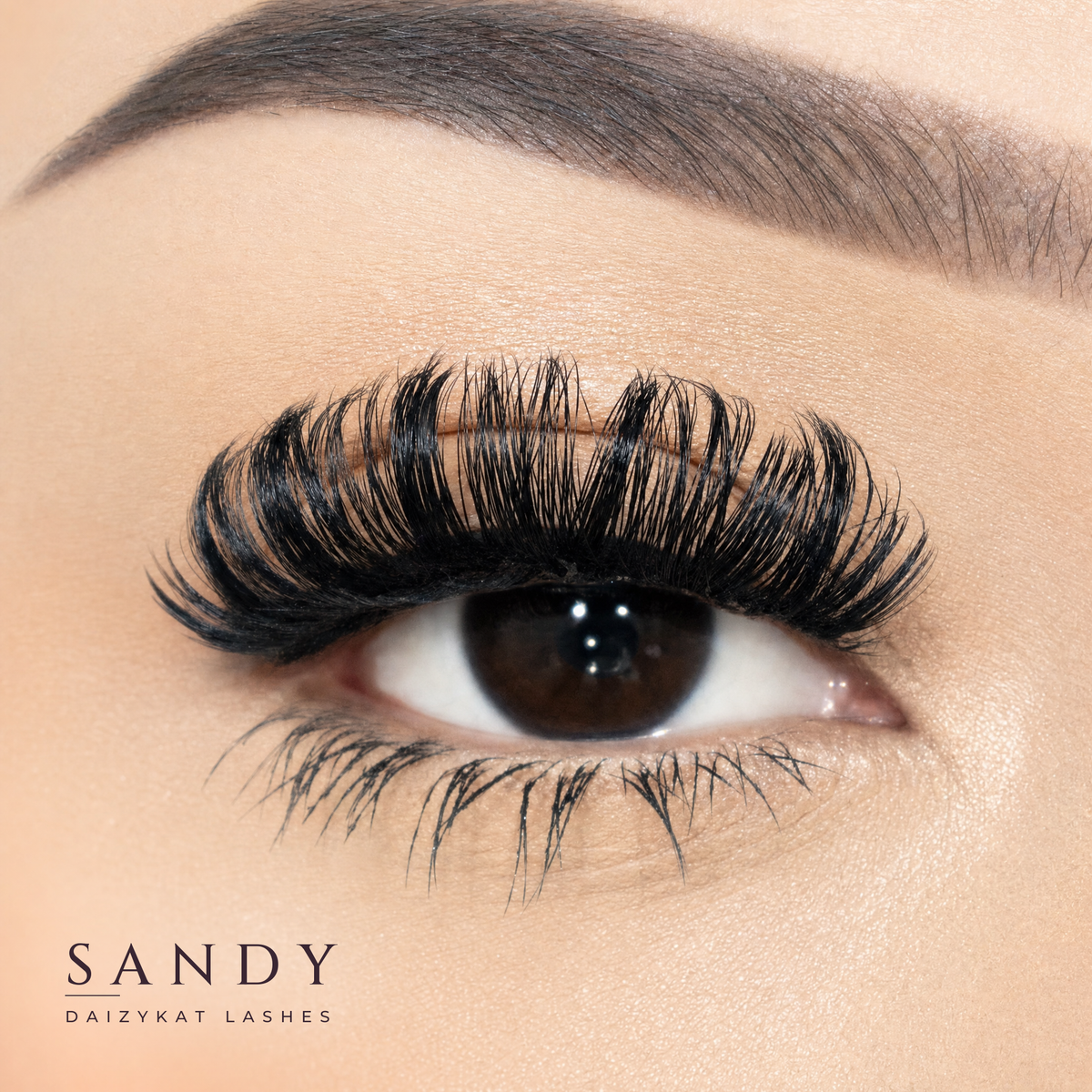 Sandy - 4D Luxury Synthetic Easy To Apply Hand Made Lashes