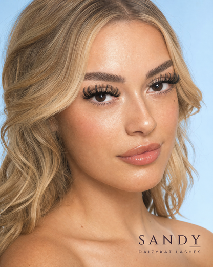 Sandy - 4D Luxury Synthetic Easy To Apply Hand Made Lashes