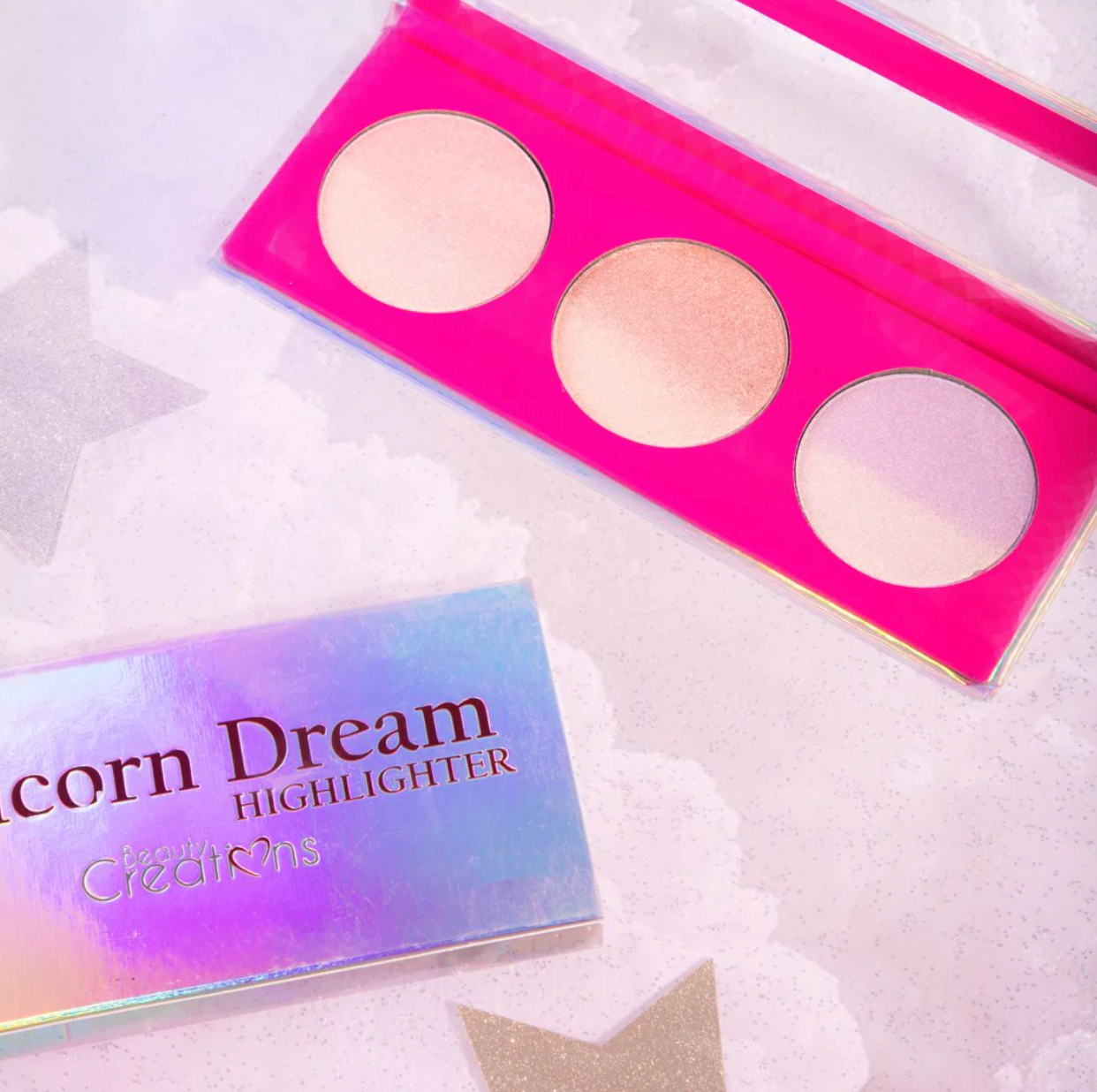 Unicorn Dream Highlight Palette - The Pink Makeup Box