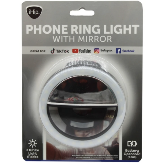 18 BIN - Phone Ring Light with Mirror
