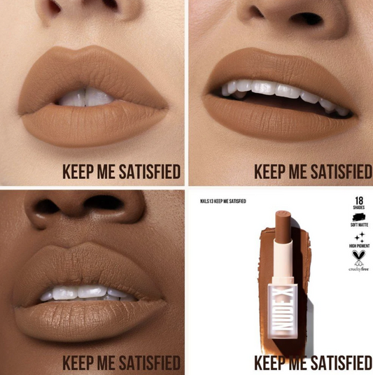 116 BIN - Nude X Soft Matte Lipstick - KEEP ME SATISFIED