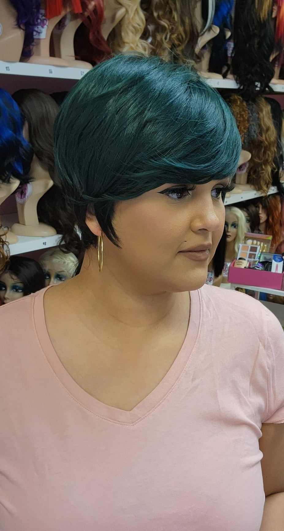 Aria - BOY PRO CUT WIG - Color 1B/Green - The Pink Makeup Box