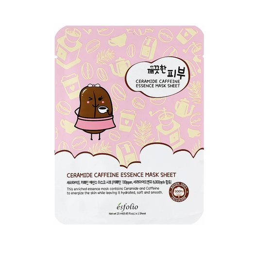 PURE SKIN CERAMIDE CAFFEINE ESSENCE MASK SHEET (1 Sheet)