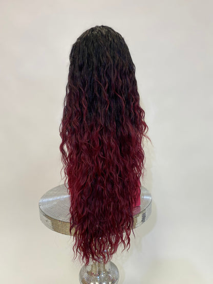 Erica - 13x4 Free Part Lace Front Wig - Color BUG 30in - The Pink Makeup Box