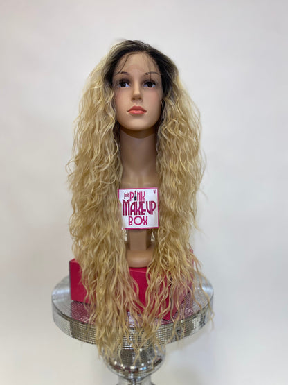 Erica - 13x4 Free Part Lace Front Wig - Color BLONDE 30in - The Pink Makeup Box