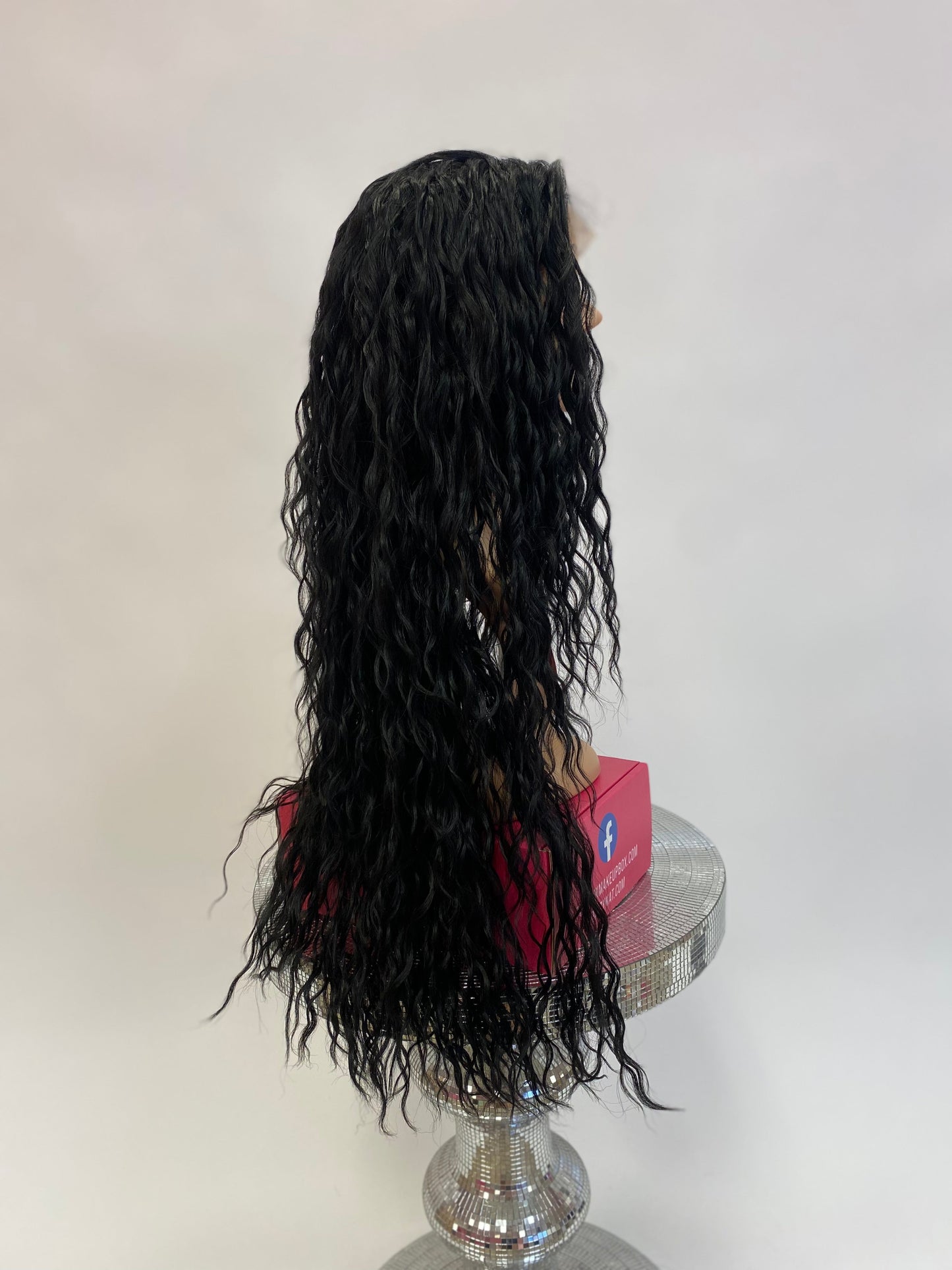 Erica - 13x4 Free Part Lace Front Wig - Color Black 30in - The Pink Makeup Box