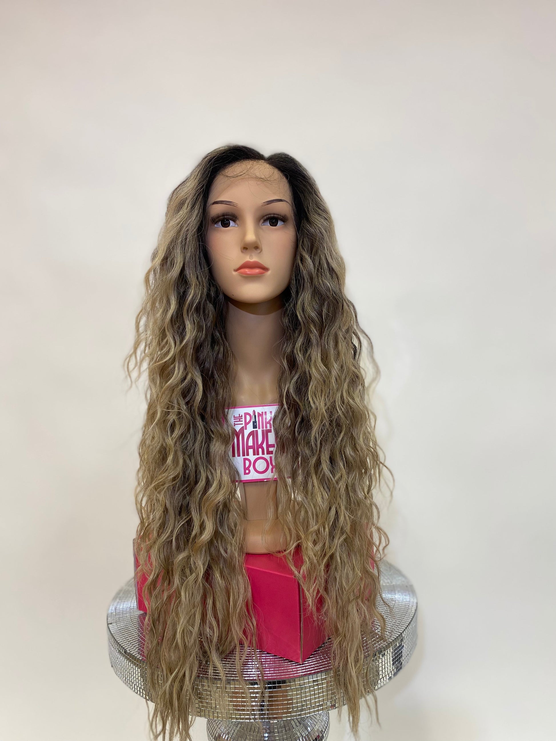Erica - 13x4 Free Part Lace Front Wig - Color ASH BLONDE 30in - The Pink Makeup Box