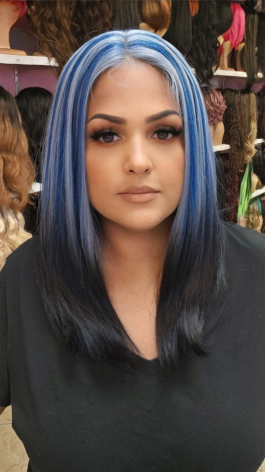 #74 Dakota-13x7 Free Part Lace Front Wig - Color LPTT1B TQB - The Pink Makeup Box