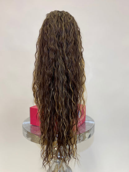 Erica - 13x4 Free Part Lace Front Wig - Color 27/613 30in - The Pink Makeup Box