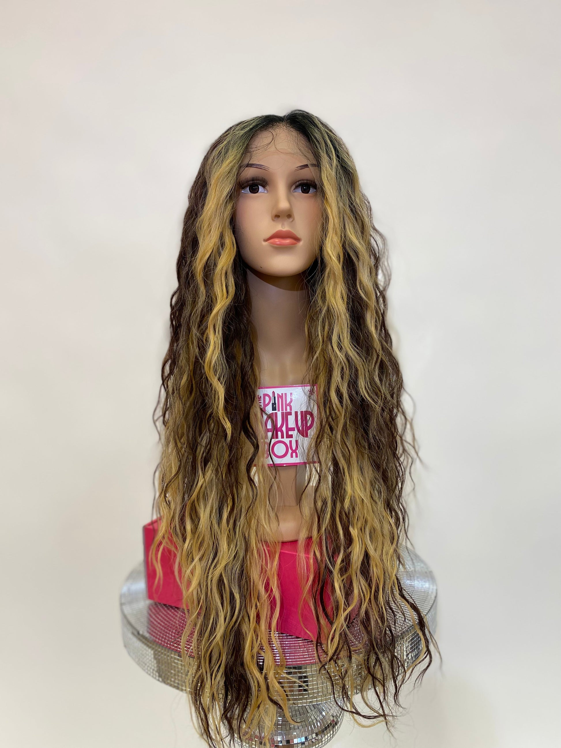 Erica - 13x4 Free Part Lace Front Wig - Color 27/613 30in - The Pink Makeup Box